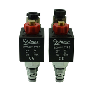 Válvula Solenoide Tipo EC04W de 24 V CC, 220 V CA, 20 W, Control Direccional Hidráulico para Automatización de Máquinas de Vulcanización - Product Image 1