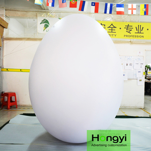 Globo Gigante Inflable de PVC con Forma de Huevo Blanco para Decoración Publicitaria, Promoción de Fiestas - Product Image 1