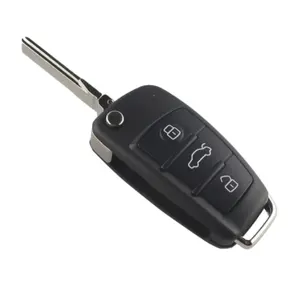 10x 202AD модель 3 кнопки ASK 434 МГц дистанционный ключ 48 чипов HU66 для Audi Q3 автомобильный смарт-ключ автомобильный пульт дистанционного управления для Audi