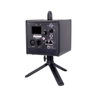 Projecteur laser RGB alimenté par batterie, activé par le son, contrôle DMX512, faisceaux lumineux pour l'éclairage de scène, divertissement familial, petit bar