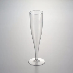 Flûtes à champagne en plastique à bord doré, 1 pièce Flûtes à champagne en verre personnalisées pour <span class=keywords><strong>mariage</strong></span> - Product Image 2