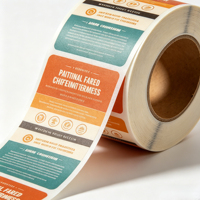 Étiquettes personnalisées écologiques imperméables en rouleau, autocollants adhésifs pour produits cosmétiques, compléments alimentaires, produits ménagers, faux cils UV