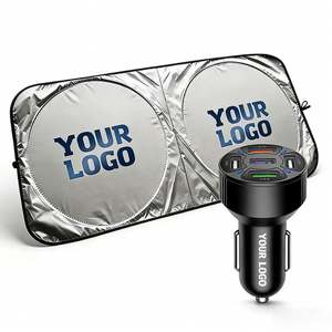 Pare-soleil pliable personnalisé avec logo pour voiture, protection extérieure, pare-soleil de pare-brise, cadeau promotionnel d'entreprise, pare-soleil pour voiture - Product Image 1