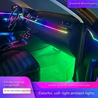 Nouvelles lumières d'ambiance universelles colorées intégrées et discrètes compatibles avec 99 % des modèles de véhicules, modèle 11, éclairage intérieur pour voiture