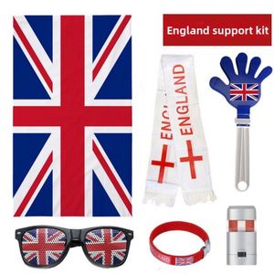 2026 USA Canada Mexico Football Cup Cheering Props <b>Set</b> Custom PVC Digital Printed Scarves Fan Glasses Clap Bracelets Face <b>Paint</b> - Product Image 2