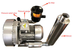 Souffleur à vortex d'<span class=keywords><strong>air</strong></span> à double impeller 5,5 kW 7,5 kW 500 mbar 320 m³/h, souffleur annulaire à double étage pour station d'épuration - Product Image 5