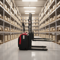 Carrello Elevatore Elettrico Completo da 1500kg con Batteria agli Ioni di Litio 48V, Traslatore Laterale Idraulico, Ricarica Rapida per Magazzini Logistici RELILIFT