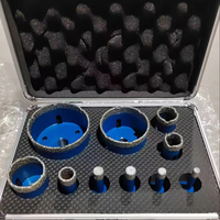 Kit de Forets Carotteurs M14 Diamantés Très Vendus pour Perçage de Pierres, Outils de Perçage pour Céramique, Carrelage, Porcelaine, Granit, Marbre, Scies Cloches et Fraises
