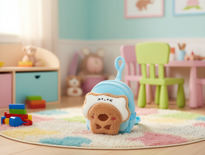 Zaino portamonete in peluche da 10 cm con design di animali dei cartoni animati per bambini, borsa giocattolo unisex - Product Image 2