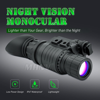MHNV PVS14 NVM Generasi Kedua Monokuler Penglihatan Malam NVG Kacamata FOM1400 P43 Penglihatan Malam Tahan Air 3 Tingkat Kecerahan