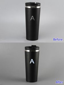 品牌促销产品水瓶带LED发光不倒翁不锈钢塑料双壁闪光瓶现货 - Product Image 3