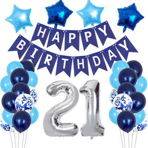 Navy Blu <span class=keywords><strong>Buon</strong></span> <span class=keywords><strong>Compleanno</strong></span> Coriandoli Banner Stella Foil Palloncini In Lattice Palloncini Partito Palloncini Decorazioni per 1st 3rd 31st Di <span class=keywords><strong>Compleanno</strong></span> - Product Image 3