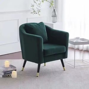 <span class=keywords><strong>Fauteuil</strong></span> d'appoint confortable avec accoudoirs rembourrés en <span class=keywords><strong>mousse</strong></span> haute élasticité et revêtement en tissu luxueux - Product Image 4
