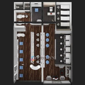 Elegant High Quality Beauty Salon <strong>Counter</strong> Workstation Beauty Salon Store <strong>Coton</strong> Shop OEM - Product Image 2