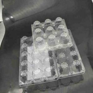 Uova di pollo monouso in plastica trasparente 12 pezzi scatola di plastica a conchiglia con coperchio contenitore per uova in plastica per 12 griglie per uova di gallina - Product Image 5