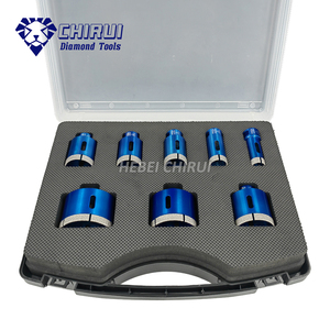Kit de scies cloches en céramique et porcelaine à diamant matriciel, très vendu, pour carreaux et marbre, avec embouts de perçage Arix - Product Image 3