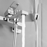 Robinet de baignoire cascade mural de luxe en laiton de haute qualité pour douche