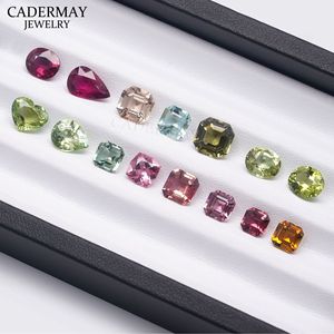 Cadermay Natural Tourmaline Loose Stones Mixed Colors Mixed Shapes For Jewelry Making - Product Image 2