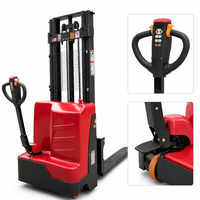 Chariot élévateur à palettes entièrement électrique pour entrepôt, capacité de charge élevée, hauteur de levage 1070 mm