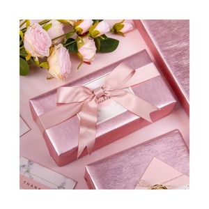 Custom Pink Metallized Gift Packaging <b>Paper</b> Double-Sided Coated Eco-Friendly Recyclable Craft Material Digital Printing for Gift - Product Image 1