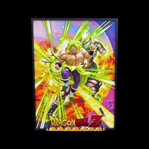 DRAGON BAII Super Saiyan 4 Broli Figure d'anime en 3D stéréoscopique encadrée, peinture créative, ornement de bureau et de mur - Product Image 3
