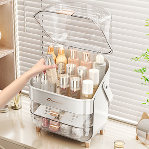 Organizador de Joyas de Plástico de Gran Capacidad con Cajones y Estante de Almacenamiento de Maquillaje para Tocador de Baño - Product Image 2