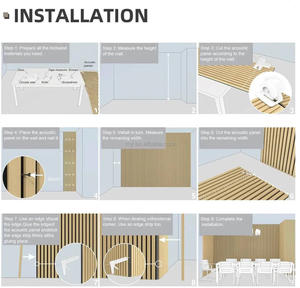 Panel de madera de listón acústico insonorizado personalizado Akupane, techo ignífugo de Roble Marrón, reducción de ruido para escuelas y bibliotecas - Product Image 3