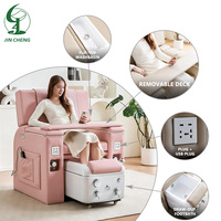 Chaise de pédicure électrique de haute qualité Jincheng, chaise de pédicure de luxe pour spa, sans tuyauterie, canapé de manucure et de pédicure