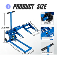 Cric de levage hydraulique robuste à ciseaux pour tondeuse autoportée et entretien de VTT, personnalisable OEM