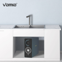 Purificateur d'eau domestique 3-en-1 RO avec distributeur instantané chaud et froid, contrôle multi-températures, chauffage rapide, machine à eau potable directe