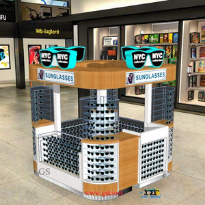 Quiosco de gafas ópticas de madera moderno para escaparates de gafas de sol - Product Image 2