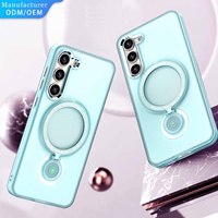 Coque de téléphone universelle dégradée rotative à 360 degrés pour Samsung Galaxy S23 Series (S23 Plus S23 Ultra) Bonnes coques de téléphone portable