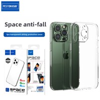 Coque de téléphone portable transparente anti-chute avec coussin d'air moulé par injection pour modèles F1 14/15 Pro Max/XR