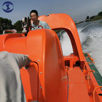 SOLAS Approuvé Jet D'eau Diesel Moteur Propulsion 6-15 personnes Bateau De Sauvetage Rapide