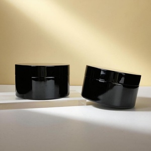 50ml 100ml 150ml 200ml Wide Mouth Black Ultra Violet Light-Proof Glass Cream Jar Empty UV Purple Cosmetic Violet Glass Jar - Product Image 2