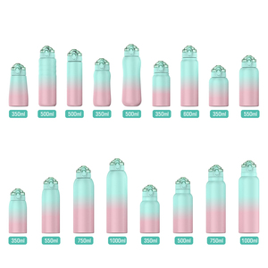 Customized Gradual Stainless Steel Double Wall Insulated Vacuum <b>Flask</b> Powder Coated Metal Water Bottle - Product Image 5