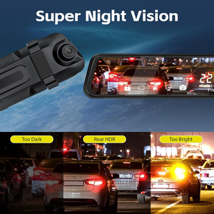 Carlover 2K ADAS AI <strong>Dashcam</strong> WIFI Rearview <strong>Mirror</strong> with BSD Triple Lens Dash Cam Car DVR System - Product Image 3