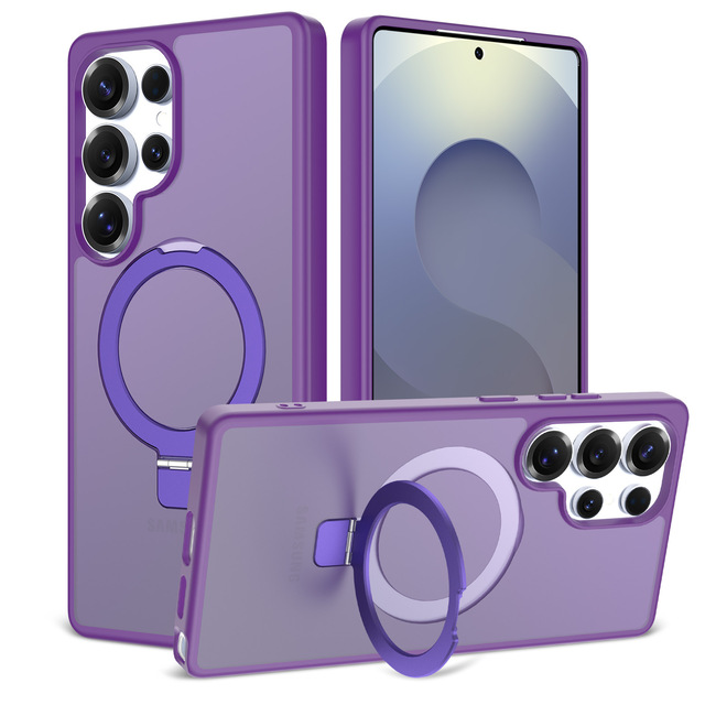Samsung S26 Ultra Phone Case, S25+ Magnetic protection Cover with 24-point Shell, Galaxy with Stand for Anti-drop protection