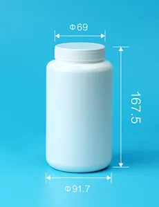 110ml 20ml 150ml 200ml 220ml 250ml cylindre d'impression de logo personnalisé bouteille en plastique pour emballage de médicament de pilule de comprimé