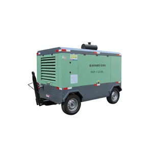 Compressori a vite portatili Diesel Diesel con compressore d'aria Mobile da 195CFM