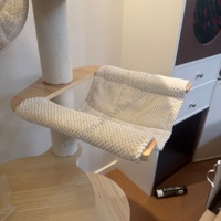 Arbre à chat moderne en bois, arbre à chat d'intérieur, structure d'escalade pour chat à plusieurs niveaux, tour pour chat en bois avec poteau à gratter