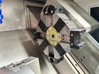 Tour CNC TCK40 entièrement automatique avec caractéristiques numériques Lit incliné 220V et petite structure de lit plat de table horizontale