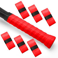 KEET AF75D Bande de grip de badminton en PU multicolore, adhérence douce, prise sèche, amortissement, antidérapante, durable, légère