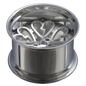 Jantes de voiture personnalisées en alliage d'aluminium 6061 T6 forgées sur mesure, OEM Apexrim, nouvelles, à cinq branches en forme de cœur, 19, 20, 22 pouces, 5x112/114.3/120 - Product Image 4