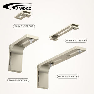 Rail de rideau silencieux à fixation au plafond en alliage d'aluminium, pliage en S, avec accessoires de ruban ondulé, directement de l'usine - Product Image 5
