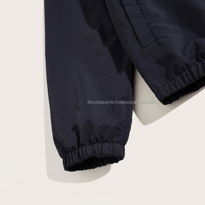 เสื้อโค้ทกันหนาวตัวใหญ่สีดำสำหรับผู้ชาย, 100% ลำลองผ้าไนลอนกันลมมีซิปปิดกันน้ำแบบถักสำหรับฤดูหนาว - Product Image 1