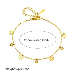 Gold Plated Stainless Steel Butterfly Pendant Necklace <b>Bracelet</b> <b>Set</b> Women's Jewelry Gift Fashion Accessory - Product Image 4