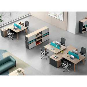 Modern Modular Office Furniture Cubicle Workstation <b>Table</b> Computer <b>Work</b> Station Desk - Product Image 2