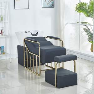 Factory Direct Sale Salon <b>Shampoo</b> Bed with Ceramic Bowl High-Quality Beauty Salon <b>Shampoo</b> <b>Chair</b> - Product Image 2