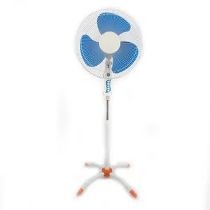 Low nois home cooling 45w 16 inch 5 pp blades aluminum or copper ac dc oscillation plastic standing fan